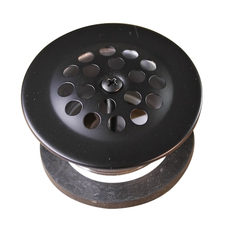 Westbrass 1-1/2 in Bath Drain W/ Grid and Screw in Oil Rubbed Bronze D3311-C-12